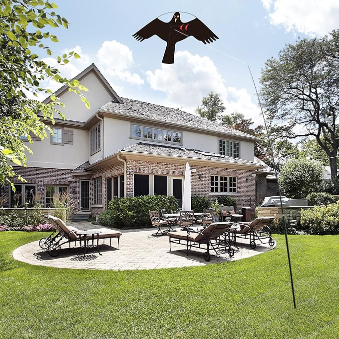 Bird Hawk Flying Kite Without Pole for Crops Farm Protector Bird Scarer Flying Kites - Style C Kite Without Pole