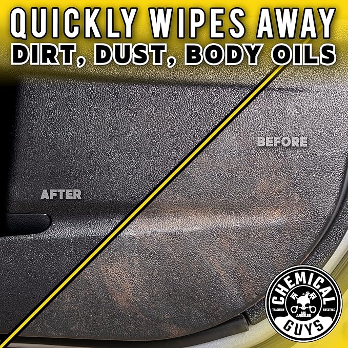Chemical Guys InnerClean Interior Detailer with Pineapple Scent – Cleaner and Protectant for Dashboards, Doors, Seats and Surfaces – Non Greasy Formula for Cars, Trucks, SUVs, RVs and Home, 16 oz