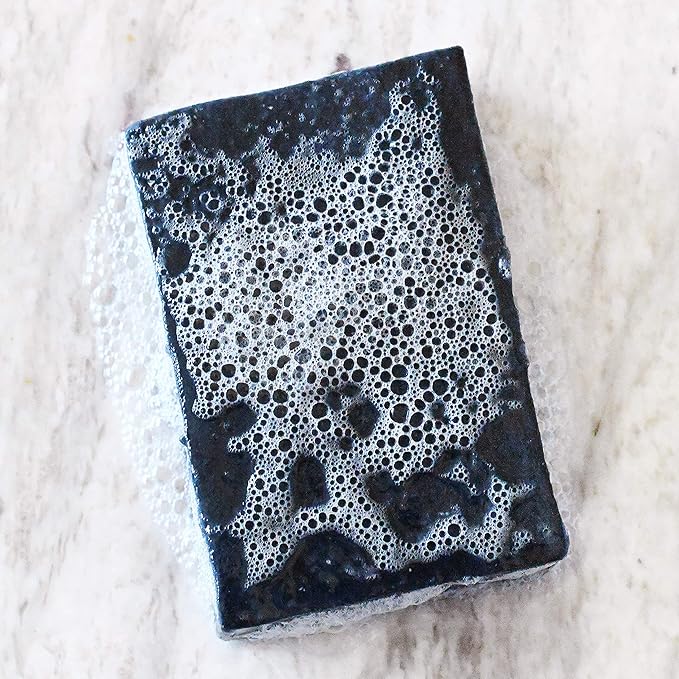 Rustic Maka Deep Cleansing Charcoal & Clay Soap Bar – Activated Charcoal Face & Body Soap for Acne-Prone, Oily, and Sensitive Skin – Kaolin Clay Formula for Pore Cleansing & Oil Control